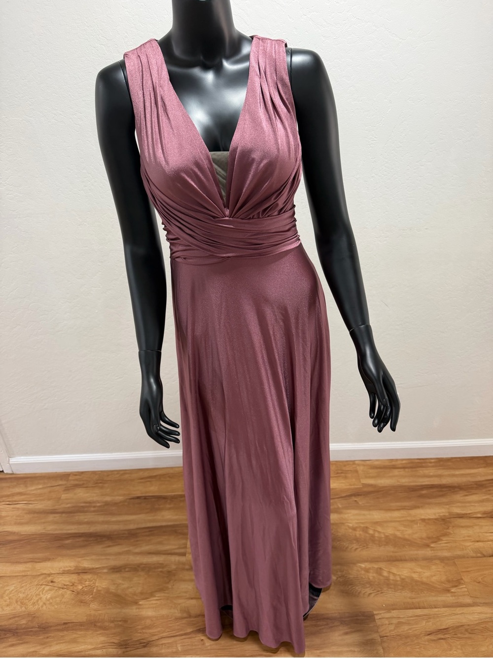 Allure Bridals Tea Rose Stretch Jersey Formal Gown NWT Size 10